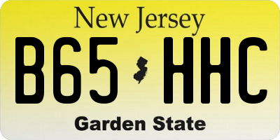 NJ license plate B65HHC