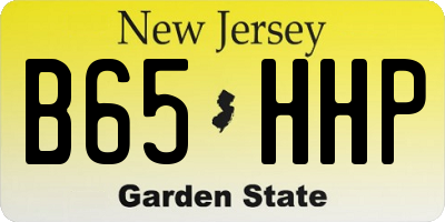 NJ license plate B65HHP