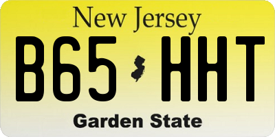 NJ license plate B65HHT