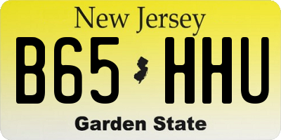 NJ license plate B65HHU
