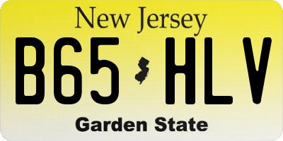 NJ license plate B65HLV