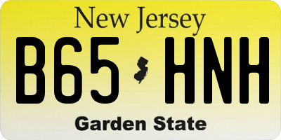 NJ license plate B65HNH