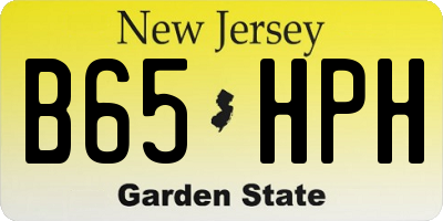 NJ license plate B65HPH