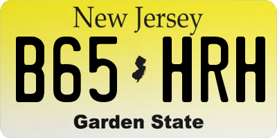 NJ license plate B65HRH