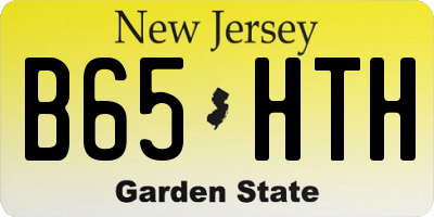 NJ license plate B65HTH