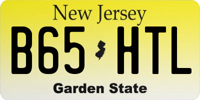 NJ license plate B65HTL