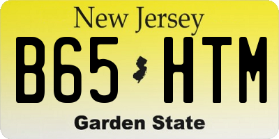 NJ license plate B65HTM