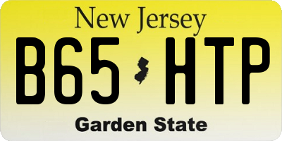 NJ license plate B65HTP