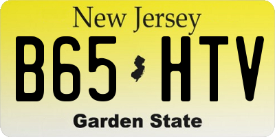 NJ license plate B65HTV