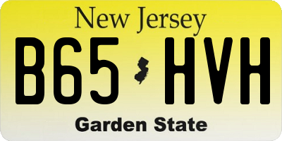 NJ license plate B65HVH