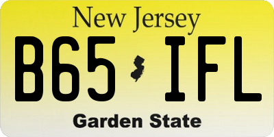 NJ license plate B65IFL