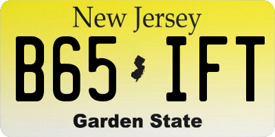 NJ license plate B65IFT