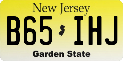 NJ license plate B65IHJ