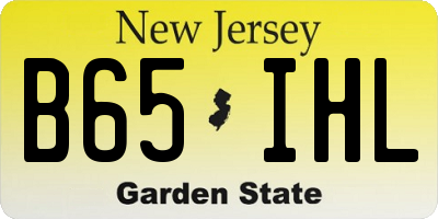 NJ license plate B65IHL