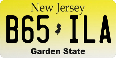 NJ license plate B65ILA