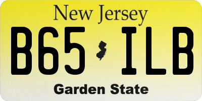 NJ license plate B65ILB