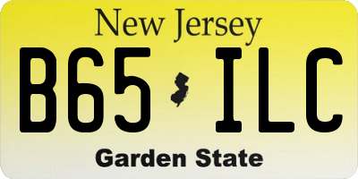 NJ license plate B65ILC