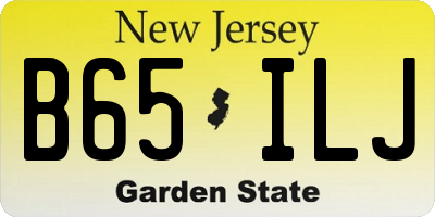 NJ license plate B65ILJ