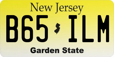 NJ license plate B65ILM