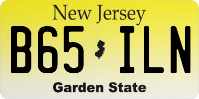 NJ license plate B65ILN