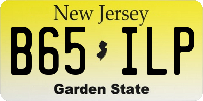 NJ license plate B65ILP