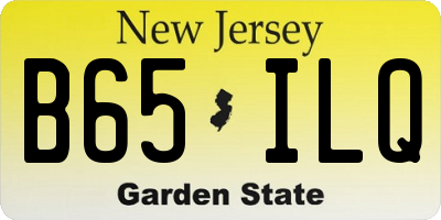 NJ license plate B65ILQ