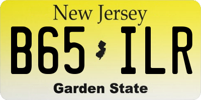 NJ license plate B65ILR