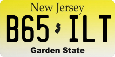 NJ license plate B65ILT