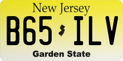 NJ license plate B65ILV