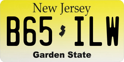 NJ license plate B65ILW