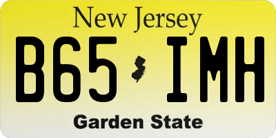 NJ license plate B65IMH