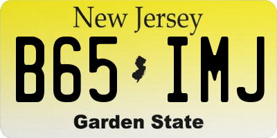 NJ license plate B65IMJ