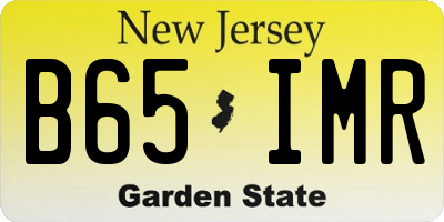 NJ license plate B65IMR