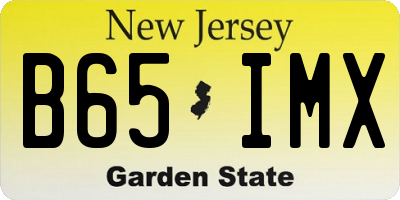 NJ license plate B65IMX