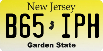 NJ license plate B65IPH
