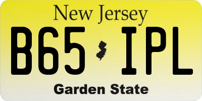 NJ license plate B65IPL