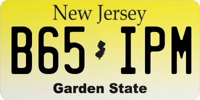 NJ license plate B65IPM