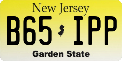 NJ license plate B65IPP