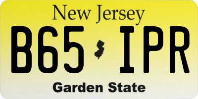 NJ license plate B65IPR