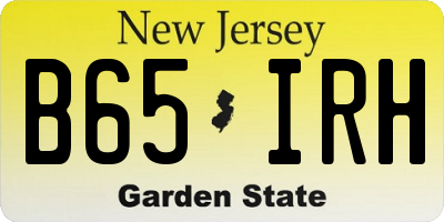 NJ license plate B65IRH