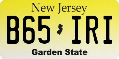 NJ license plate B65IRI