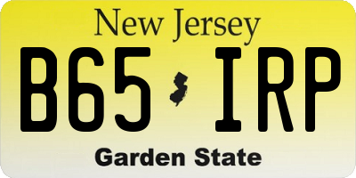 NJ license plate B65IRP