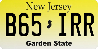 NJ license plate B65IRR