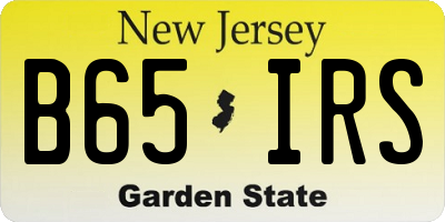 NJ license plate B65IRS