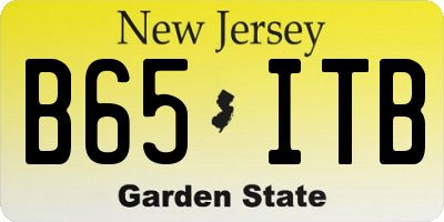NJ license plate B65ITB