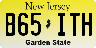 NJ license plate B65ITH