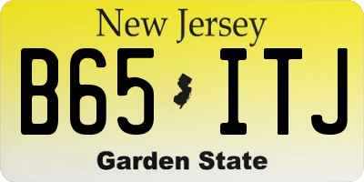 NJ license plate B65ITJ
