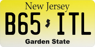 NJ license plate B65ITL