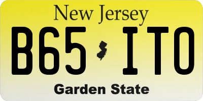 NJ license plate B65ITO