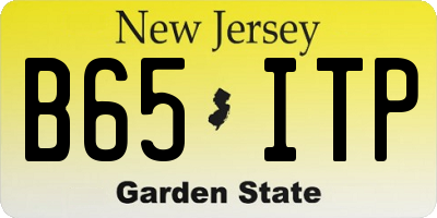 NJ license plate B65ITP